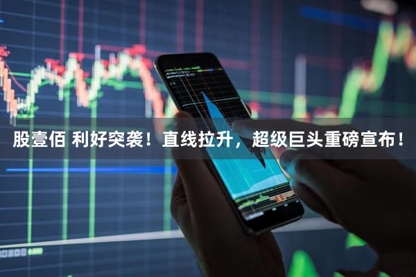 股壹佰 利好突袭！直线拉升，超级巨头重磅宣布！